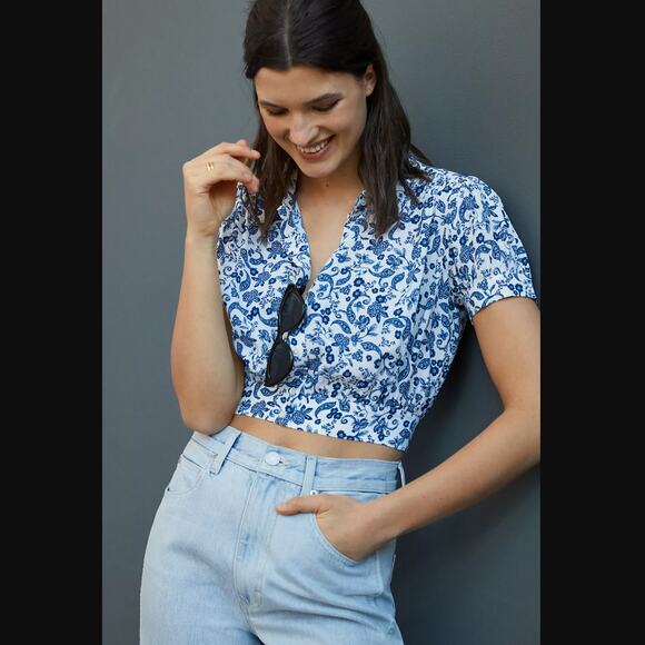 Favorite Daughter Floral Button-Down Shirt - New - Size XL - Picture 1 of 6